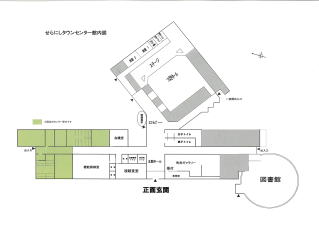 せらにしタウンセンター館内図の画像